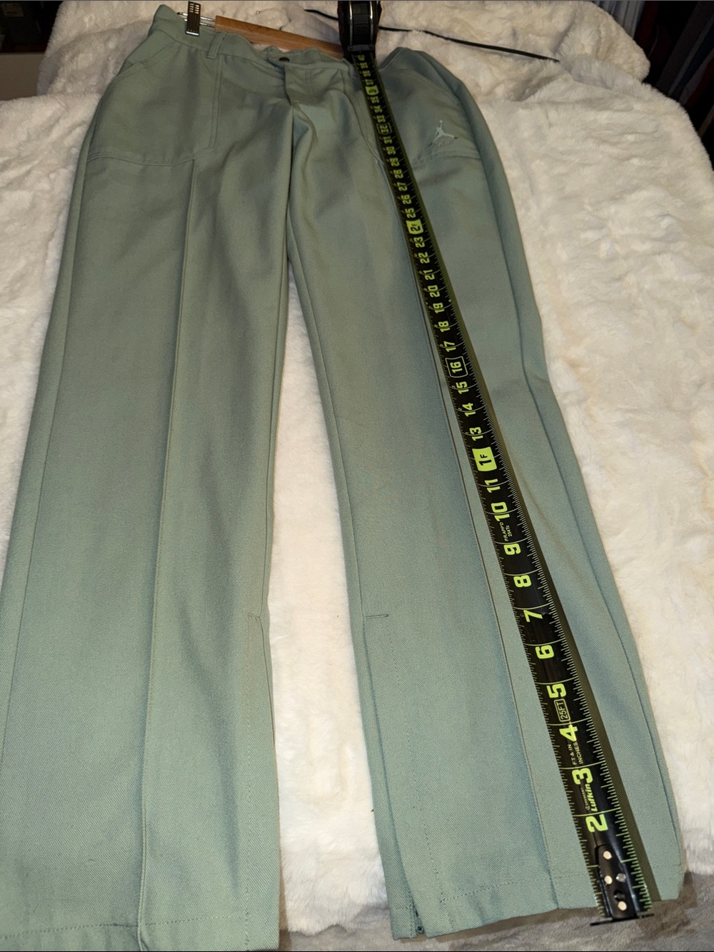 Classic Boot Cut Pants in Sage Green